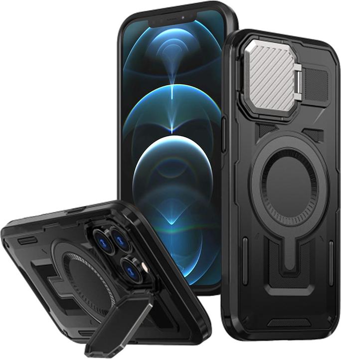 Produktbild Techsuit - CamVault MagSafe - iPhone 12 Pro Max / iPhone 13 Pro Max - Black (Apple iPhone 13 Pro Max, Apple iPhone 12 Pro Max)