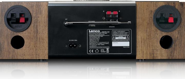 Productafbeelding Lenco MC-175SI Micro-set met DAB, FM, CD, 2 USB, BT, QI (Bluetooth, 2x 20 W)