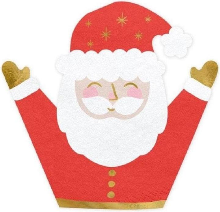 Produktbild Partydeco Weihnachtsservietten (20 x, 16 x 15 cm)