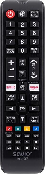 Immagine prodotto Savio RC-07 Telecomando IR senza fili per TV a pressione (Telecomando universale, Miracolo)