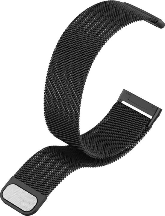 Produktbild Cover-Discount Fitbit Versa / Sense - Milanese Armband schwarz (Edelstahl, Sense, Versa 3)