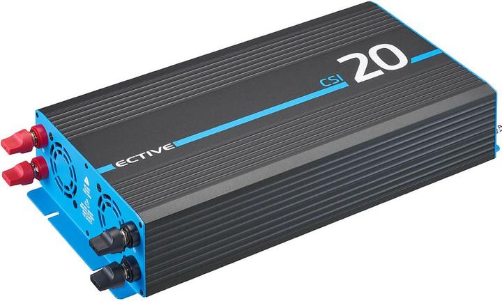 Produktbild Ective CSI 20 Sinus-Wechselrichter 2000W 24V mit Netzvorrangschaltung und Ladegerät (CH-Stecker)