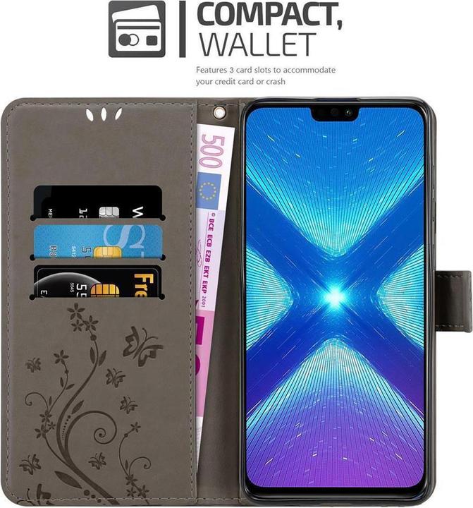 Actual product image Cadorabo Flower Book Cover (Honor 8X)