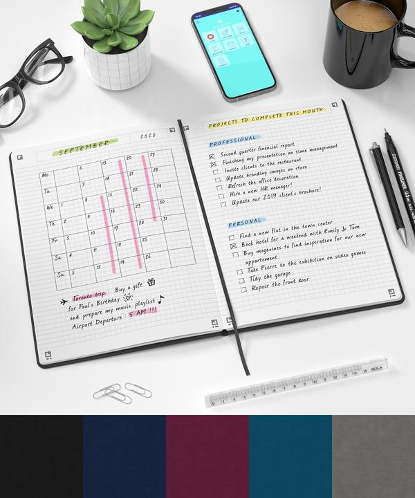 Actual product image Oxford Notebook "Signature", B5 (B5, Checked, Hardcover)