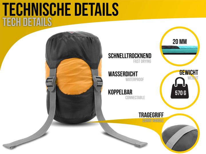 Image du produit Normani Sac de couchage Ultralight Touring - Sac de couchage d'été - 8474 (210 cm)