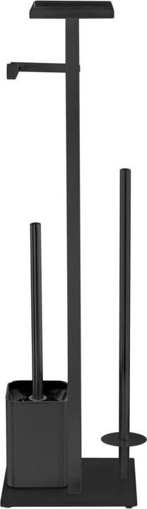 Actual product image Wenko Free-standing WC set Mod. Debar with shelf in black stainless steel