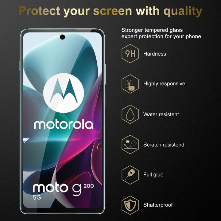 Produktbild Cadorabo Displayschutzglas (3 Stück, Motorola Moto G200 5G)