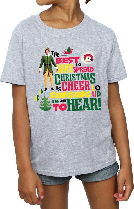 Immagine prodotto Elf Christmas Cheer Maglietta Ragazze (152, 158)