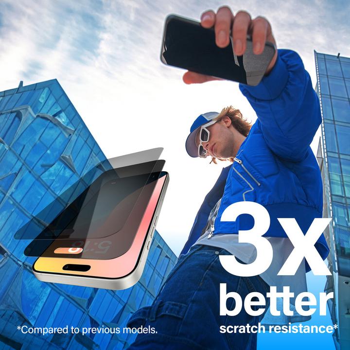 Actual product image PanzerGlass Ultra-Wide Fit (1 Piece, Apple iPhone 16, Apple iPhone 15)