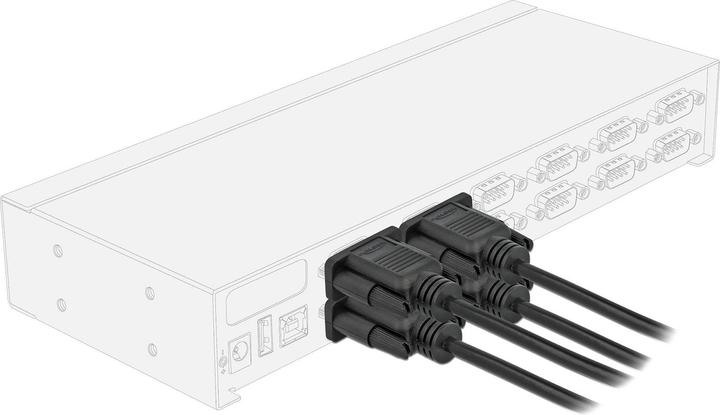 Image du produit Delock Câble série RS-232 D-Sub 9 femelle à femelle Nullmodem avec boîtier de connecteur étroit (5 m)