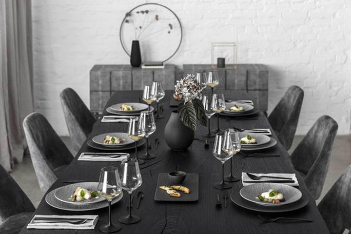 Productafbeelding Villeroy & Boch Frühstücksteller Manufacture Rock (1 x, 22 cm)