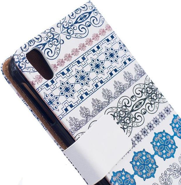 Produktbild MU Style Case aus Leder mit Blumenmuster (Blackberry DTEK 50)