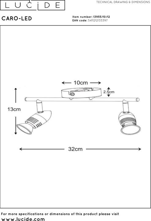 Immagine prodotto Lucide Carpo (350 lm, GU10)