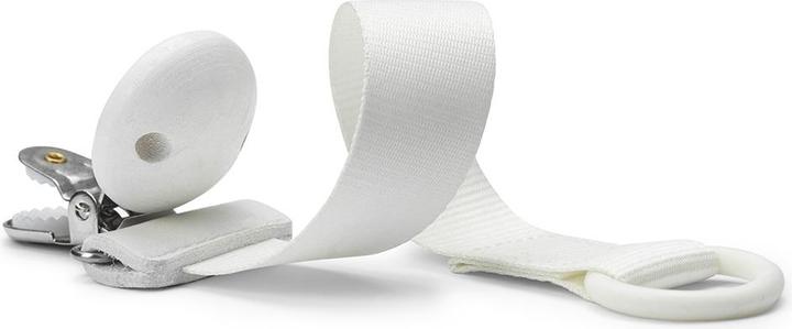 Produktbild Elodie Schnullerband mit Holzdetail - Vanilla White