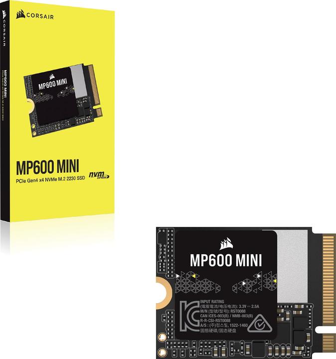 Actual product image Corsair MP600 MINI (2000 GB, M.2 2230)