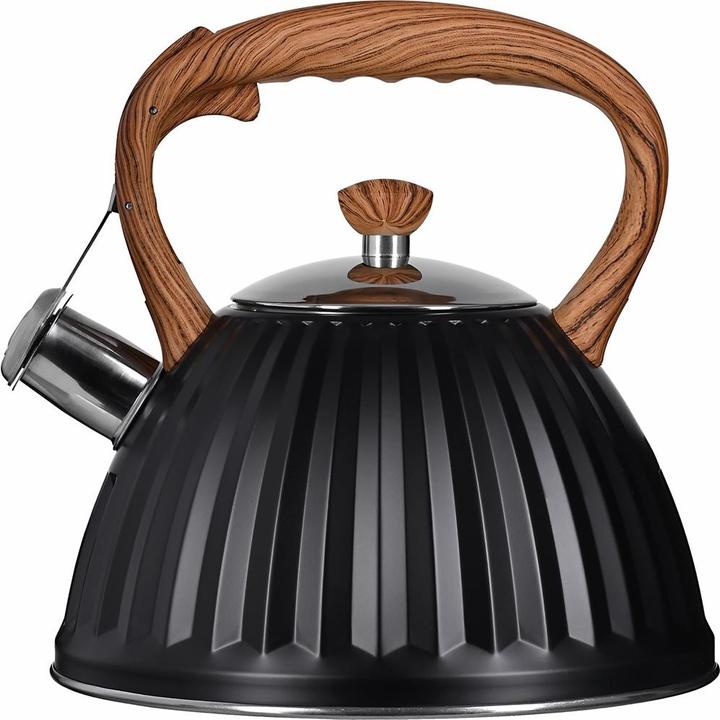 Image du produit Promis TMC25D Bouilloire 3 0 l ANTONIO noir manche bois (3 l, Prise UE)