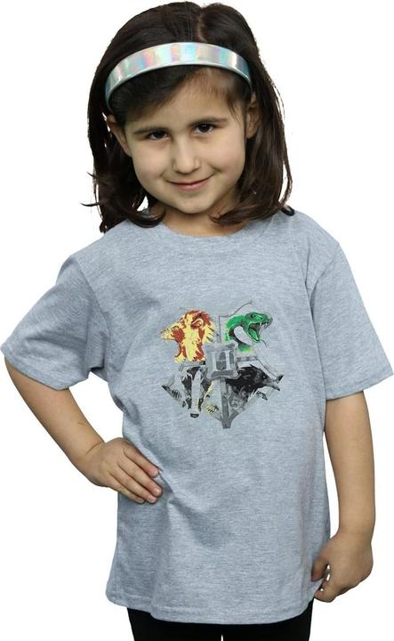 Produktbild Hogwarts Painted Crest TShirt Mädchen (152, 158)