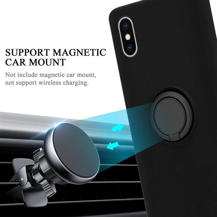 Productafbeelding Cadorabo TPU Vloeibare Ring Silicone Hoesje (Apple iPhone XS Max)