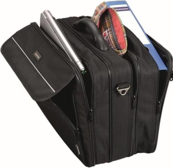 Actual product image Lightpak Notebook bag Corniche, f. 17 inch laptops, 3 compartments, shoulder strap (17")