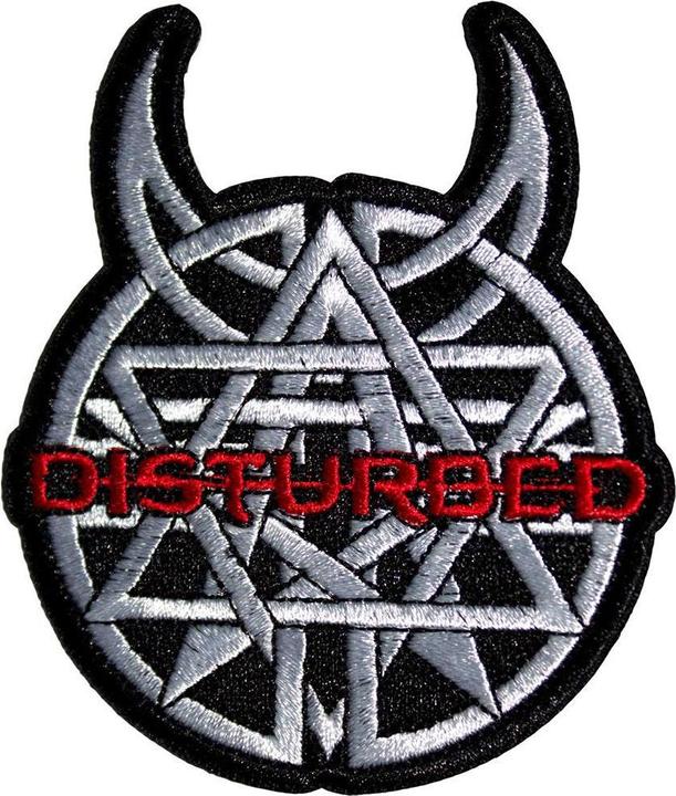 Actual product image Disturbed Logo Iron On Patch