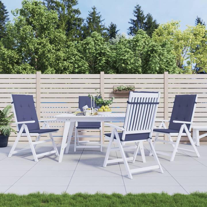 Produktbild VidaXL Hochlehner-Auflagen 4 Stk. Stoff (120 x 50 x 3 cm)