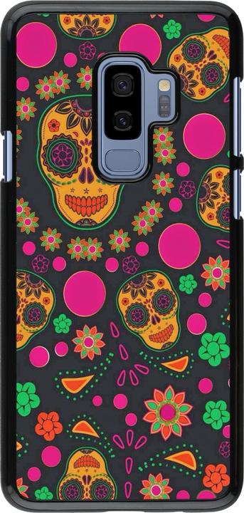 Actual product image PhoneLook Cover Halloween 22 colourful mexican skulls (Samsung Galaxy S9+)