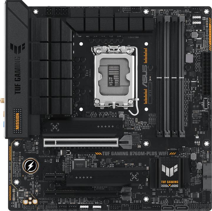 ASUS MB TUF GAMING B760M-PLUS (Intel,1700,DDR5,mATX) (LGA 1700, Intel B760, mATX)