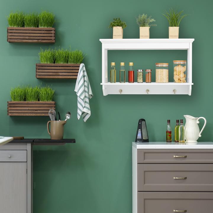 Actual product image Relaxdays wall rack (66 x 20 x 40 cm)