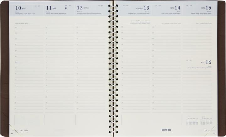 Image du produit Brepols Agenda Timing Calvi 2023 668700840 orange, 1W/2S, 17.1x22cm (A5, Néerlandais, Français, Anglais, Italien, Allemand)