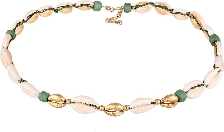 Actual product image Elli Choker, shell (Seashell, 925 sterling silver, Nylon, No stone, Glass, 36 cm)