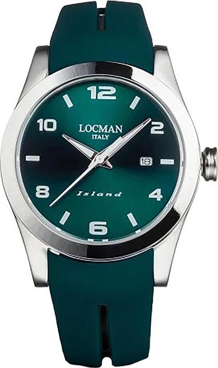 Actual product image Locman Italy Men's Watch Iceland green Ref. 0613A (Analogue wristwatch, 40 mm)