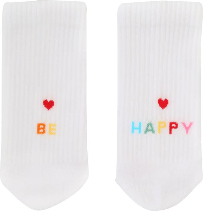 Produktbild Eulenschnitt Socken be happy weiss M Gr.39-42 (39 - 42)