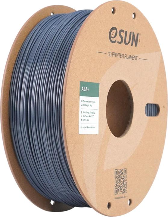Produktbild eSUN ASA+ 1,75mm GREY 1kg (ASA, 1.75 mm, 1000 g, Grau)