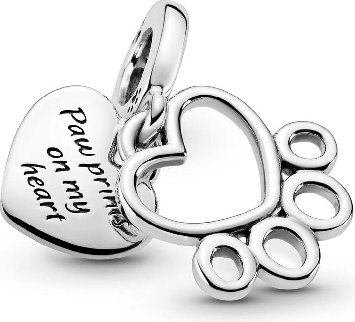 Image du produit Pandora Hearts & Paw Print Charm (Argent 925)