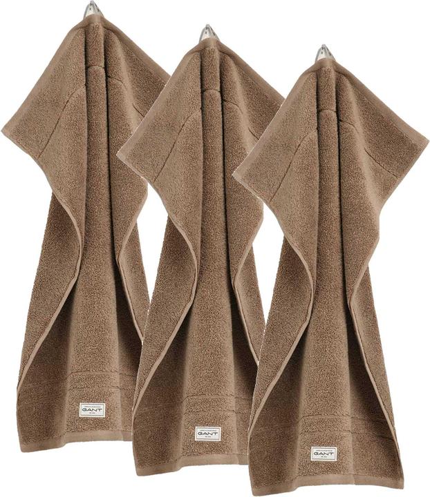 GANT PREMIUM TOWEL 30X50 - 3-PACK (30 x 50 cm)