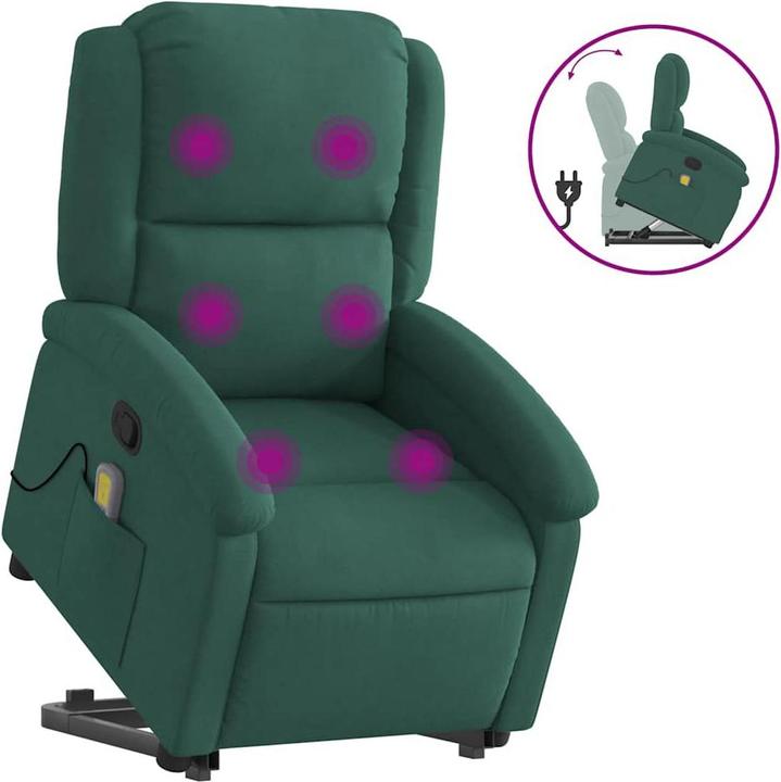 Produktbild VidaXL Massagesessel mit Aufstehhilfe Samt