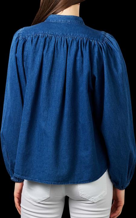 Image du produit Marc O'Polo Long Sleeve Blouse Stand Up Collar mid blue (XS)
