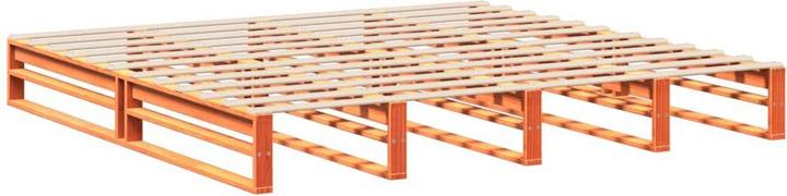 Image du produit VidaXL Lit en bois massif Lit en bois Lit palette avec tête de lit 180x200cm pin (180 x 200 cm)