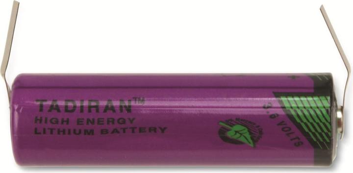 Produktbild Tadiran Batterie SL-760/T mit Lötfahnen in U-Form (1 Stk., AA, 2200 mAh)