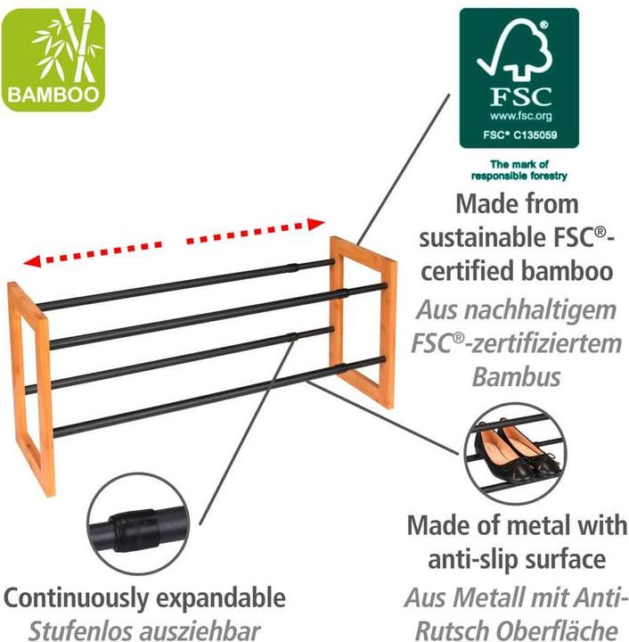 Actual product image Wenko Ecori shoe rack