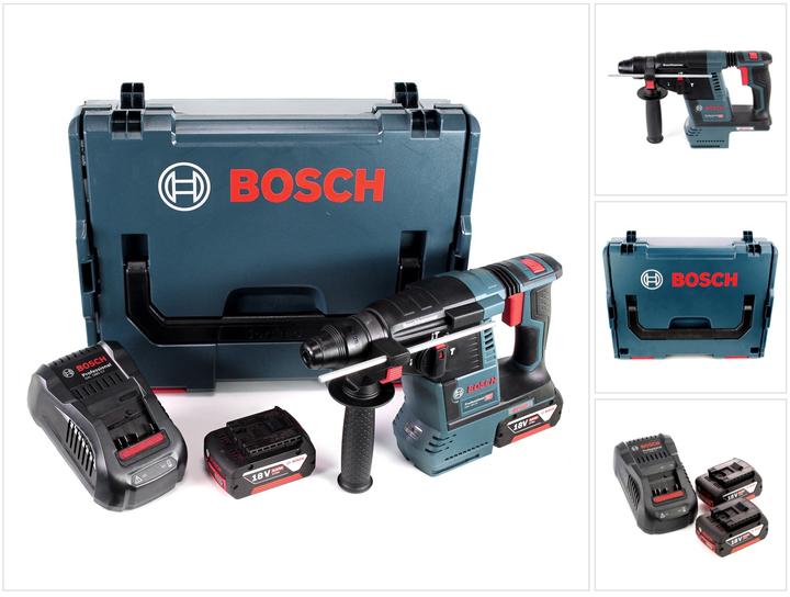 Bosch Professional Bosch GBH 18 V-26 Professional Tassellatore a batteria SDS-Plus in valigetta L-Boxx + 2x Batterie GB (Batteria ricaricabile)