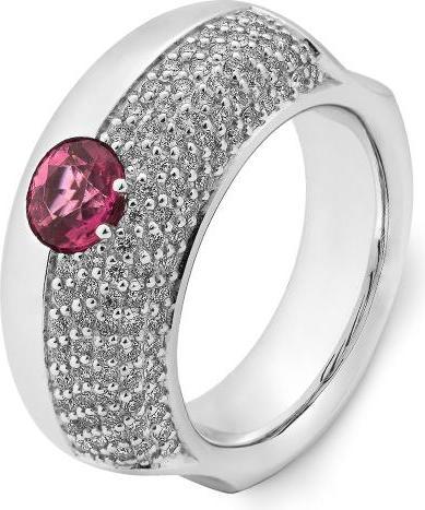 Actual product image Breuning RING - E. PINK TURMALINE TOP QUALITY/Brill. 0,667 Ct. G/if (51, 750/18 K Gold)
