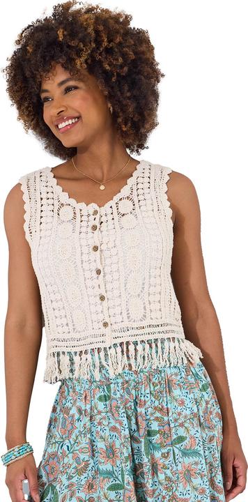 Immagine prodotto Joe Browns Neutral Tassel Crochet Waistcoat (L)