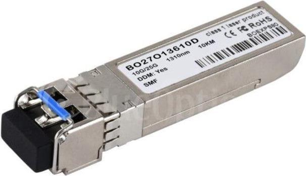 Actual product image BlueOptics Cisco SFP-10/25G-LR-I compatible SFP28 transceiver for singlemode 10 or 25 Gigabit highspeed data