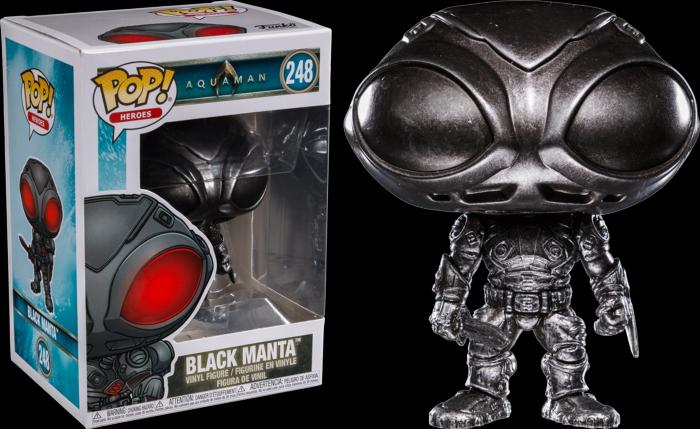 Actual product image Funko POP! heroes Aquaman Black Manta Noir Exclusive