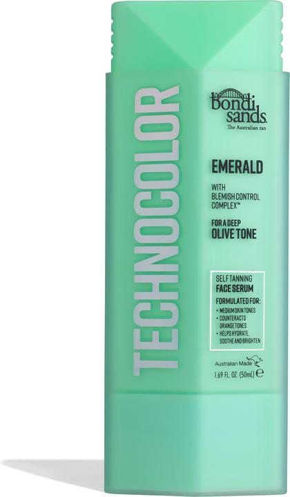 Bondi Sands Technocolor Emerald Selbstbräuner Gesichtsserum Einfache Anwendung Streifenfreie Bräune (Selbstbräunungsserum, 50 ml)