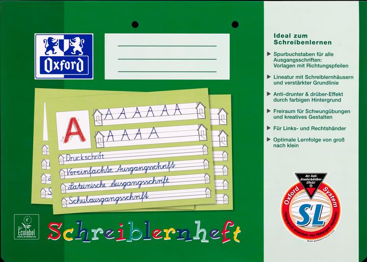 Produktbild Oxford Schreiblernheft, A4 quer (A4, Weicher Einband)