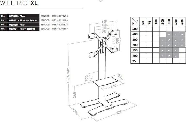 Produktbild Erard Will 1400 XL (Universal, 85", 50 kg)