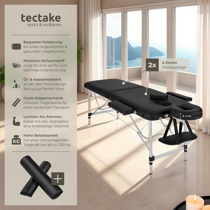 Produktbild tectake 2 Zonen Massageliege