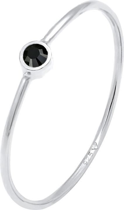 Produktbild Elli Ring Stapelring Basic Kristalle 925 Silber (56, 925 Silber)